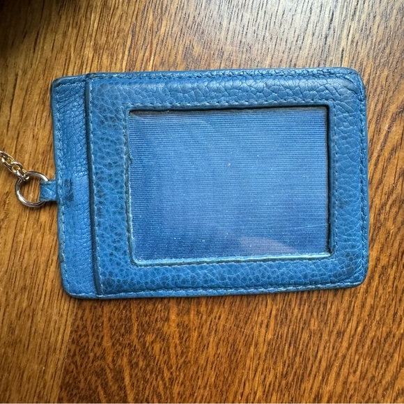 ❤️LAST CHANCE❤️ Prada Blue Saffiano Leather Snap ID Holder Long Wallet (w/ COA) - Picture 5 of 15